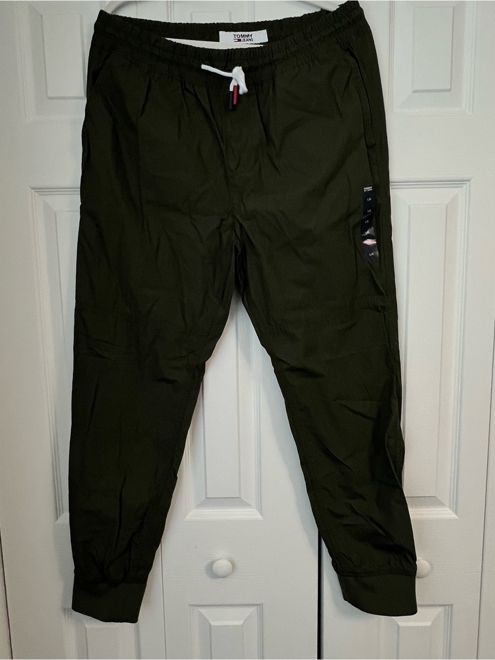 Tommy Hilfiger Men’s Dark Olive Athletic Drawstring Joggers